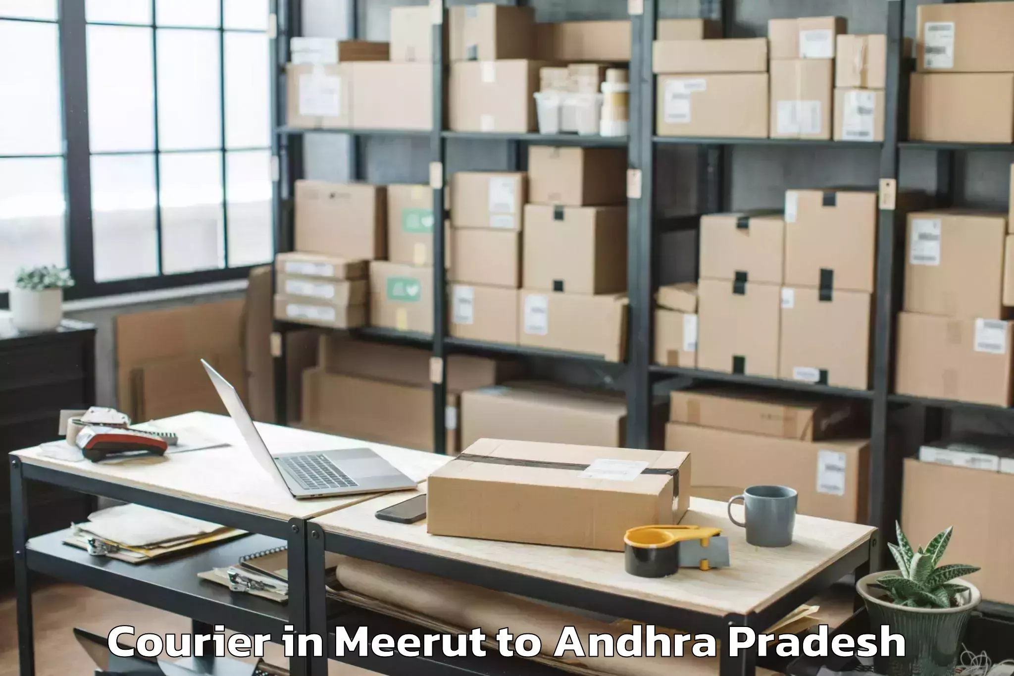 Quality Meerut to Anaparthi Courier